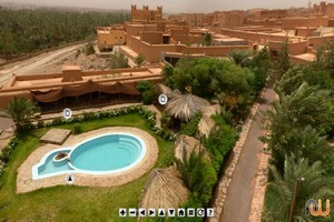 Visita virtual de 360° ao Kasbah "Baha Baha", em Nkob - Marrocos